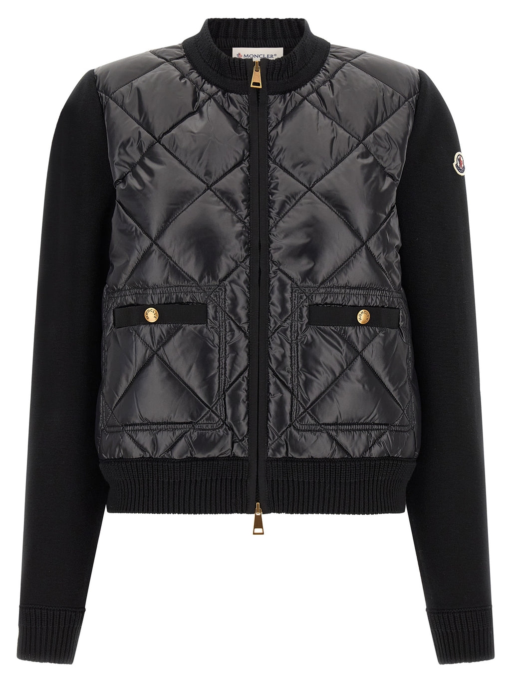 Moncler Black Polyamide Cardigan