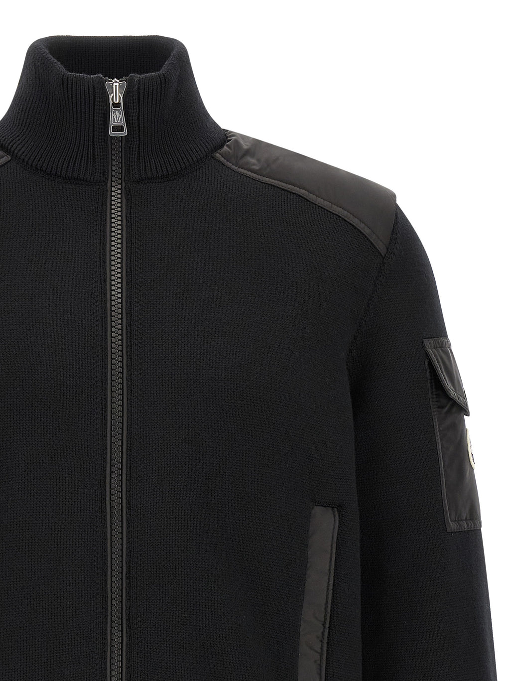 Moncler Black Polyamide Cardigan
