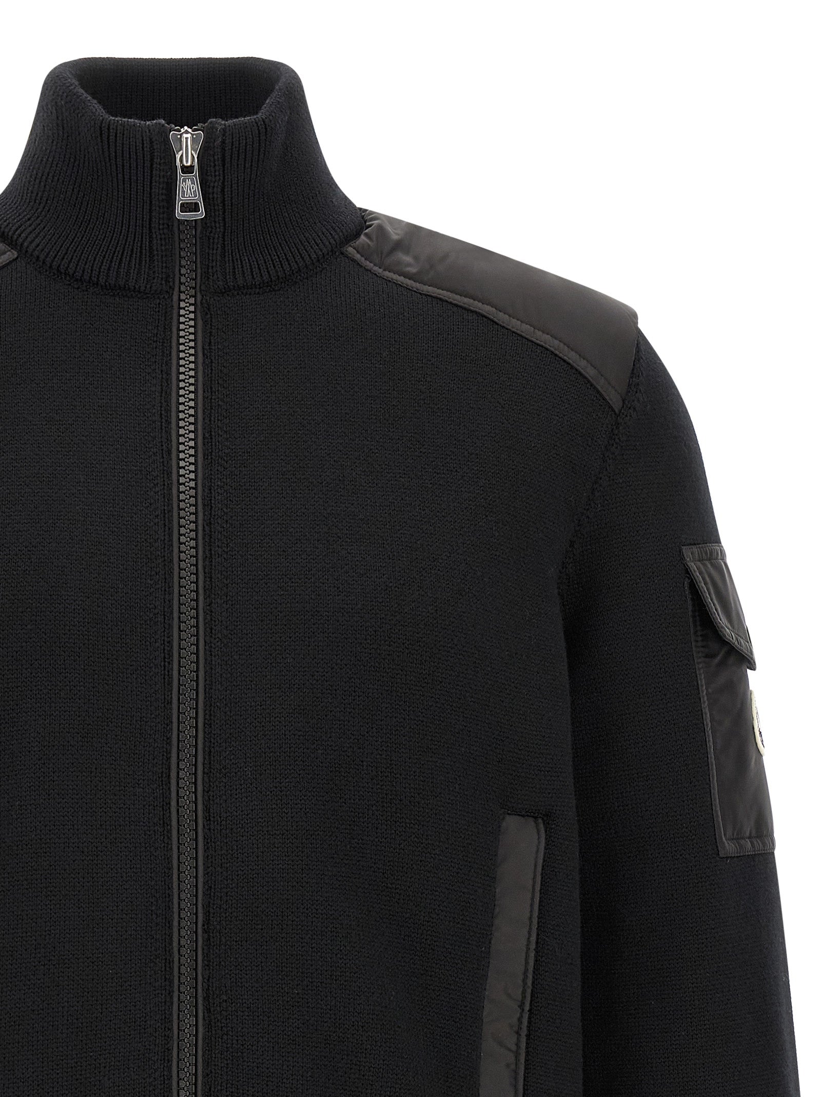Moncler Black Polyamide Cardigan