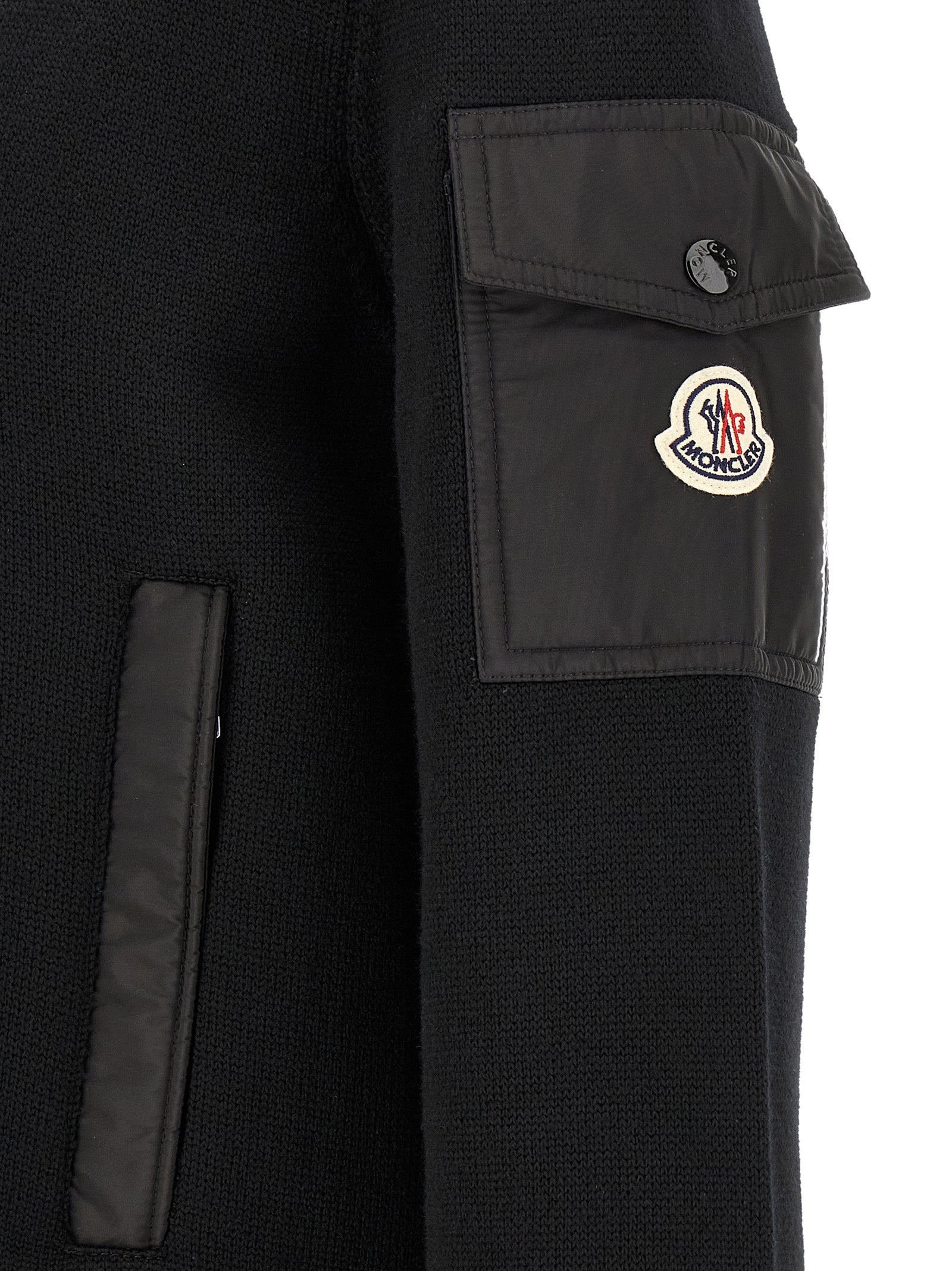 Moncler Black Polyamide Cardigan