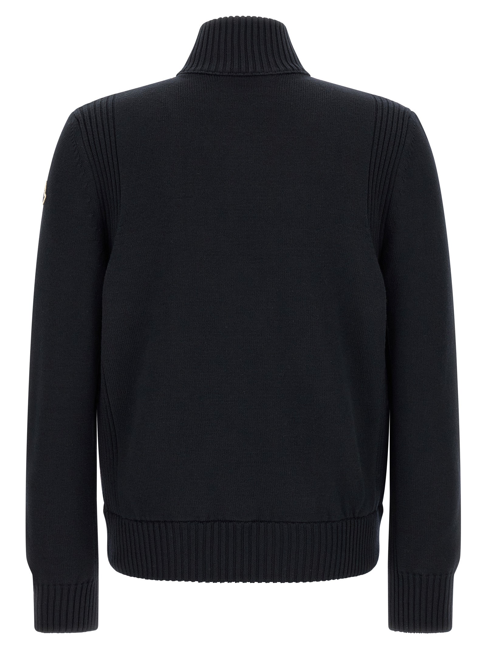 Moncler Blue Polyester Cardigan
