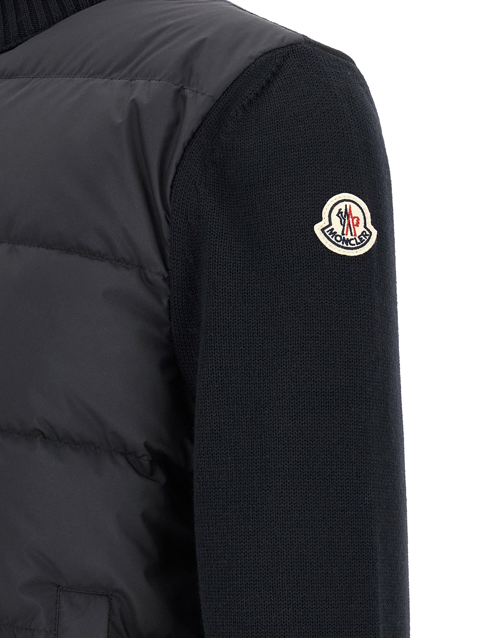 Moncler Blue Polyester Cardigan
