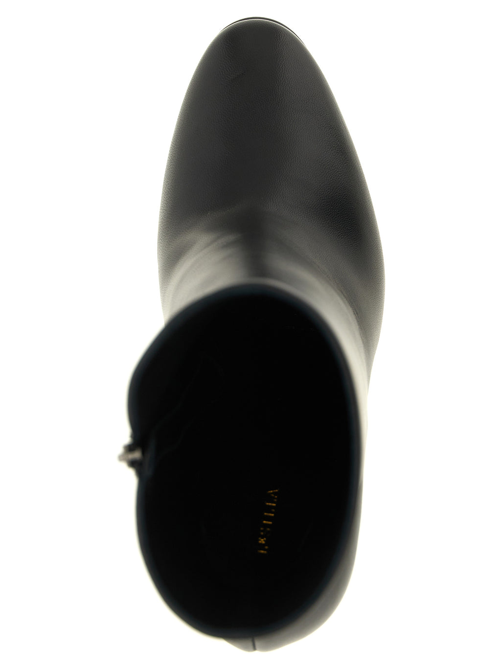 LE SILLA Black Lamb Leather Ankle Boots