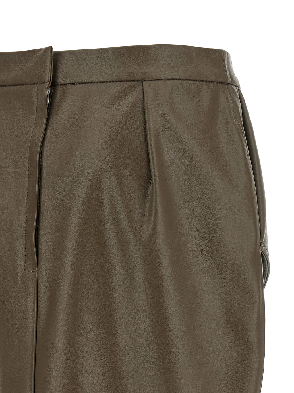 Stella McCartney Brown Polyester Midi Skirt