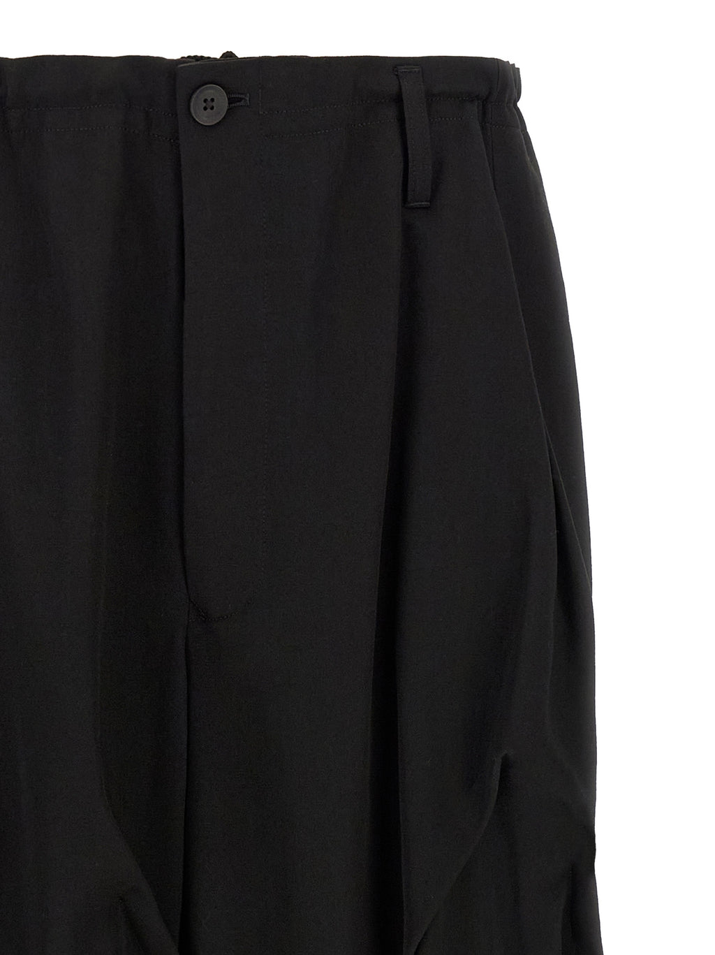 Yohji Yamamoto Black Wool Casual Pants