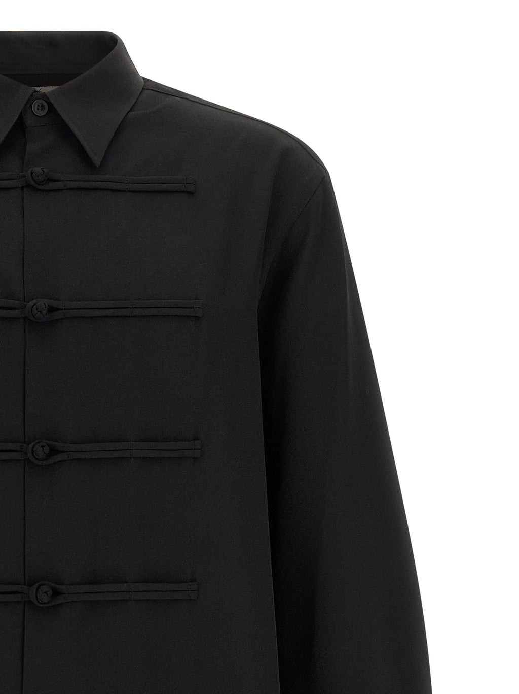 Yohji Yamamoto Black Wool Blouse