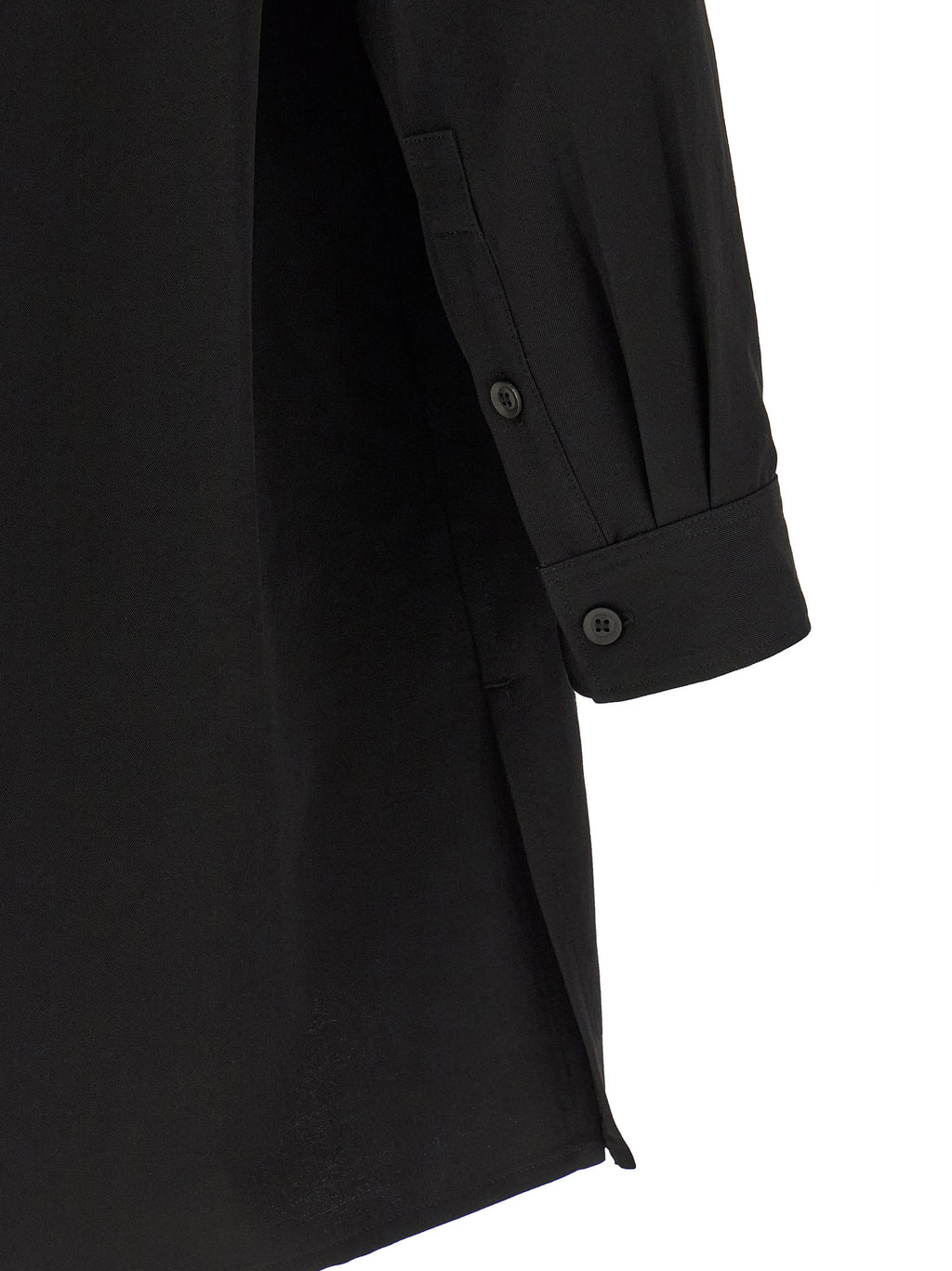 Yohji Yamamoto Black Wool Blouse
