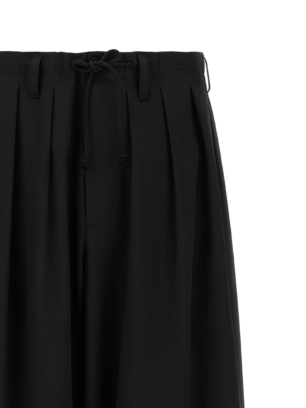 Yohji Yamamoto Black Wool Casual Pants