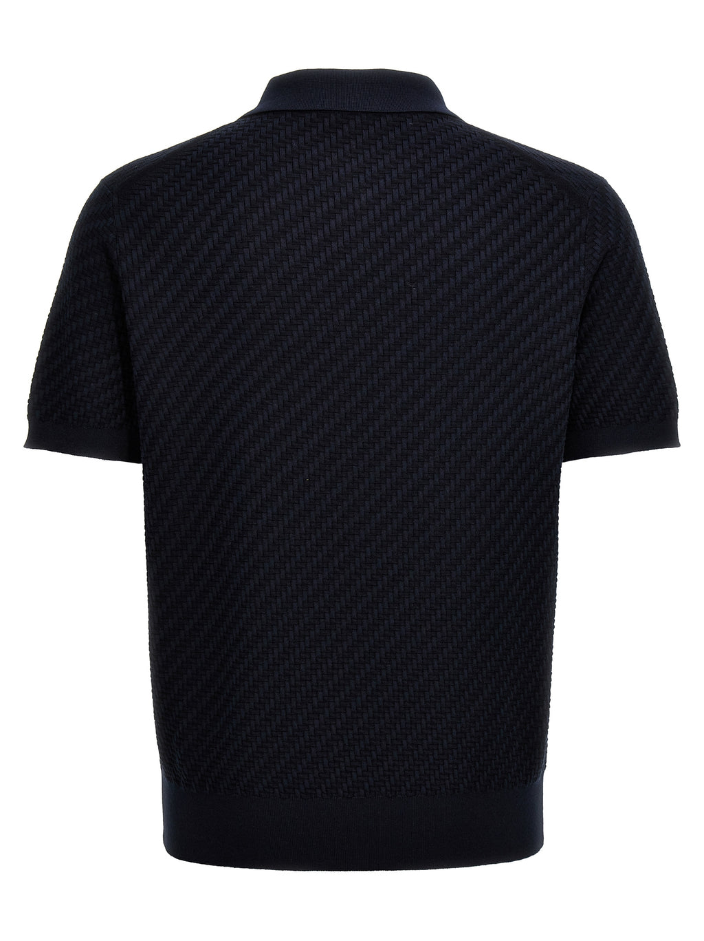 Brioni Blue Cotton Polo Shirt