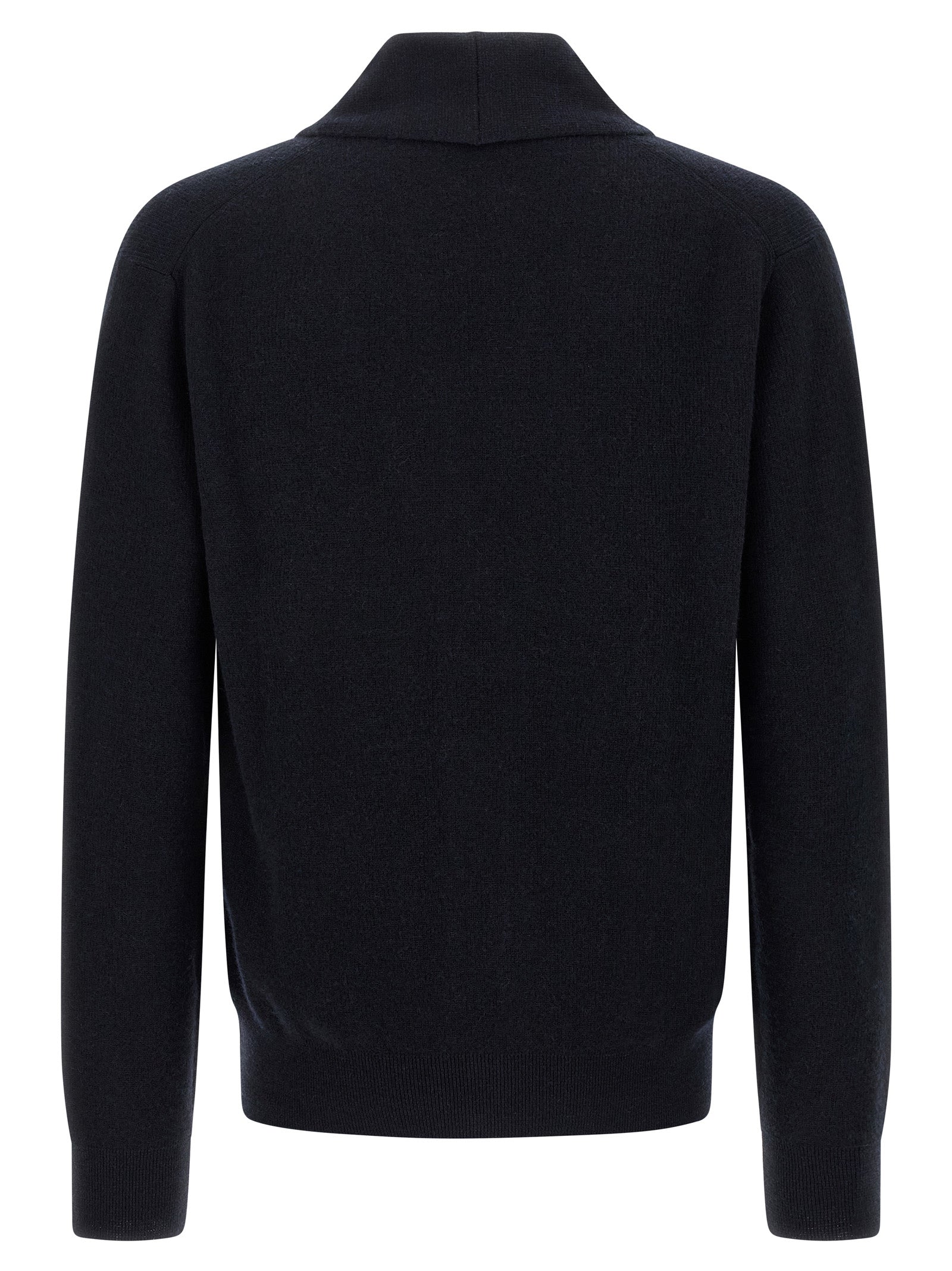 Brioni Blue Cashmere Cardigan