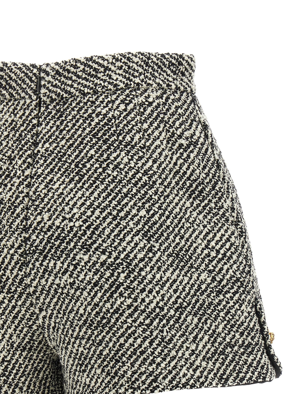 Versace Bicolor Virgin Wool Bermuda Shorts
