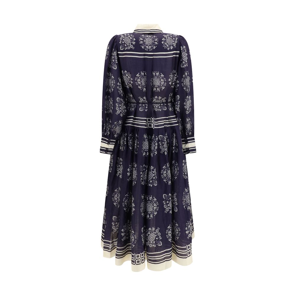 Alemais Blue Ramie Casual Dress