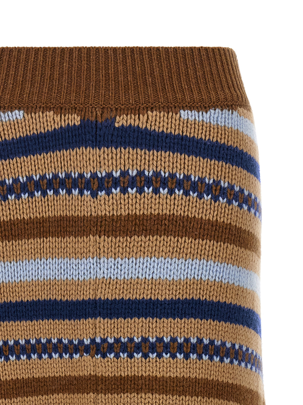 Alanui Multicolor Virgin Wool Midi Skirt