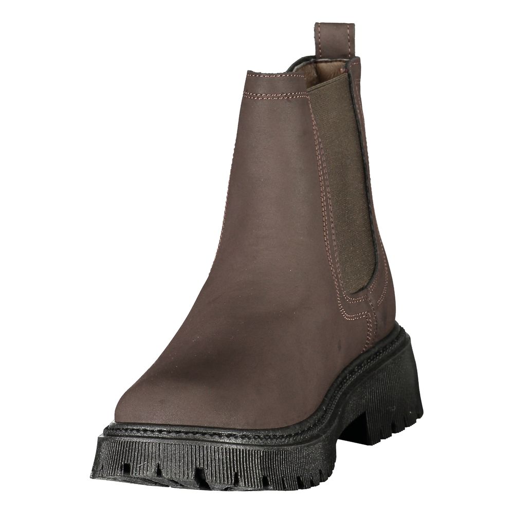 U.S. POLO ASSN. Brown Polyethylene Ankle Boots