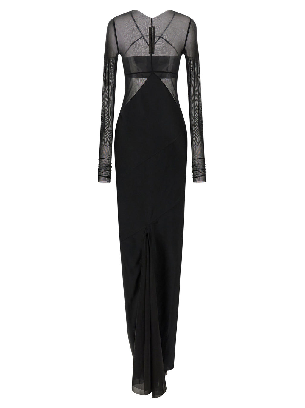Rick Owens Black Nylon Long Dress