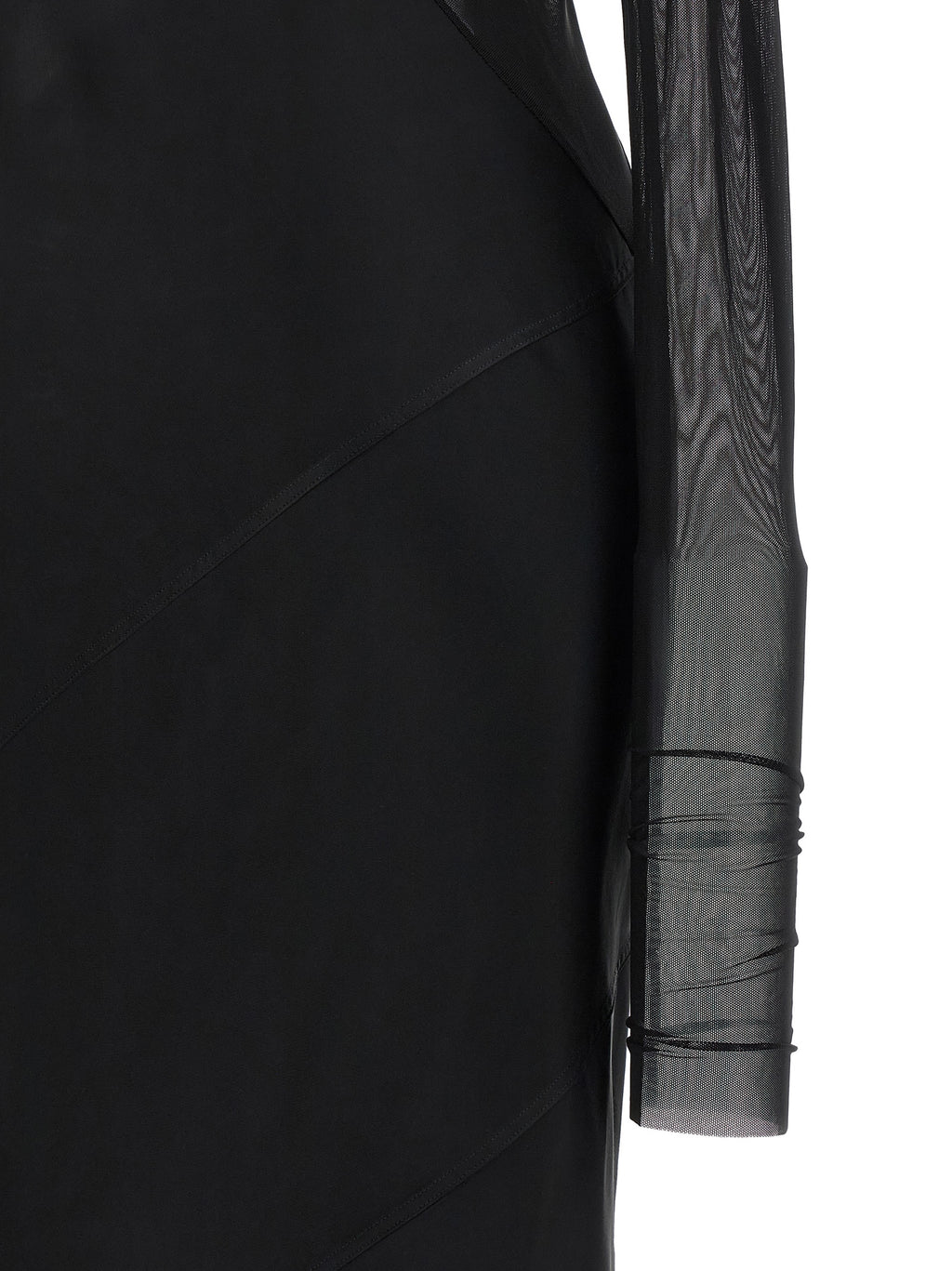 Rick Owens Black Nylon Long Dress