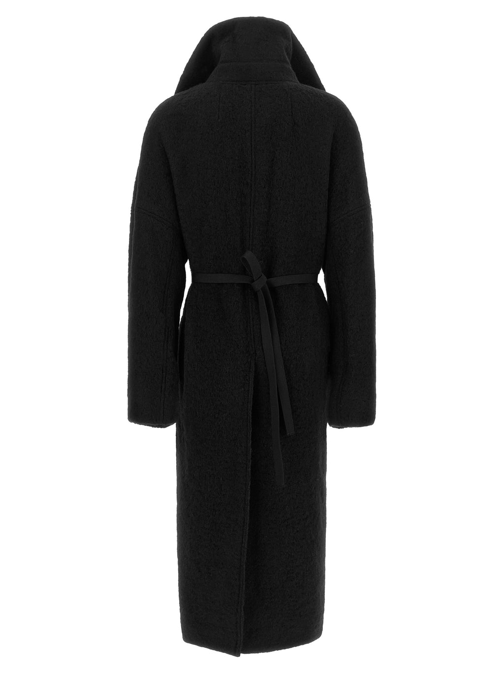 Rick Owens Black Marabou Coat