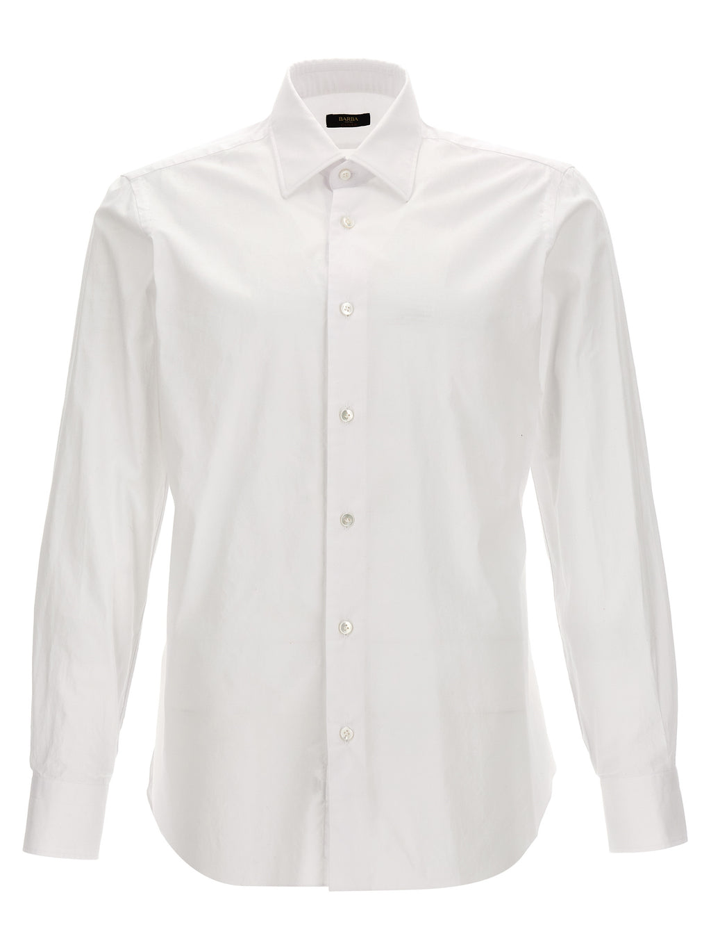 Barba Napoli White Cotton Blouse