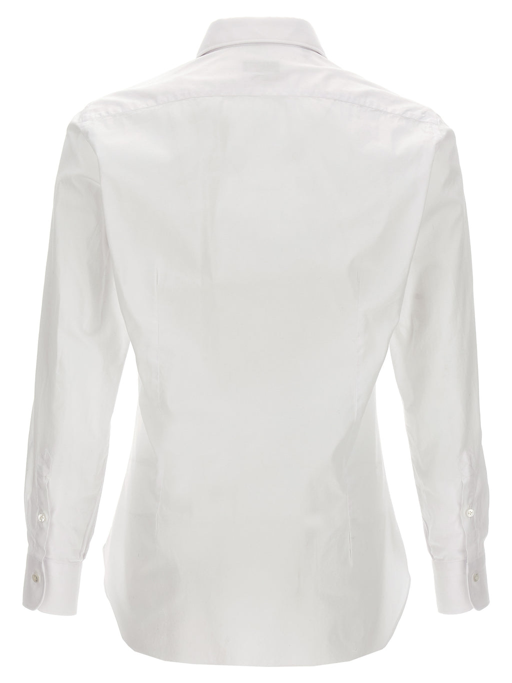 Barba Napoli White Cotton Blouse