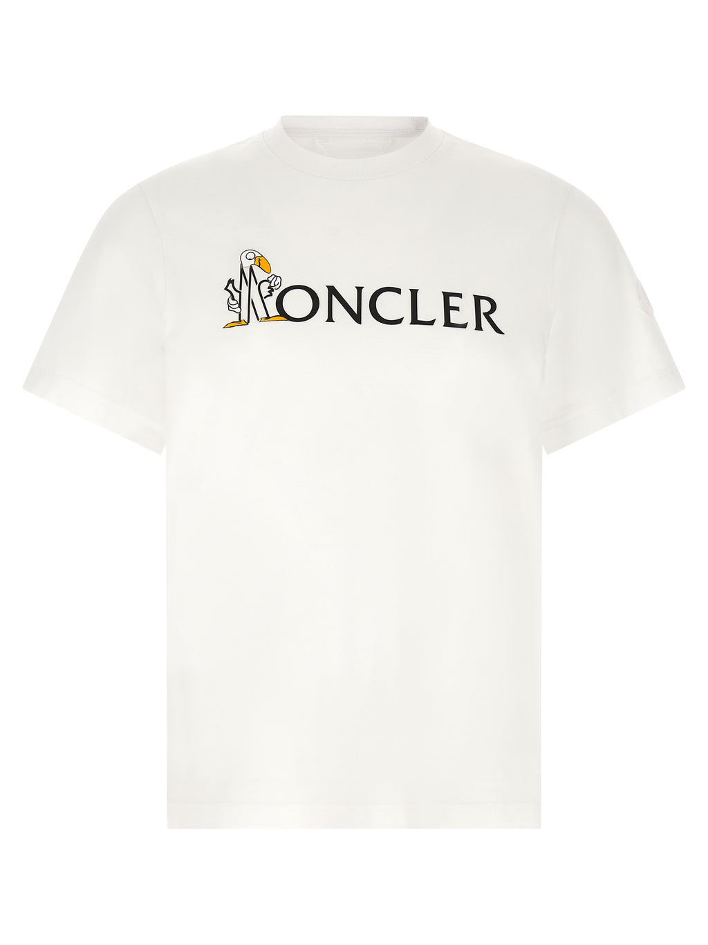 Moncler T-Shirt aus weißer Baumwolle