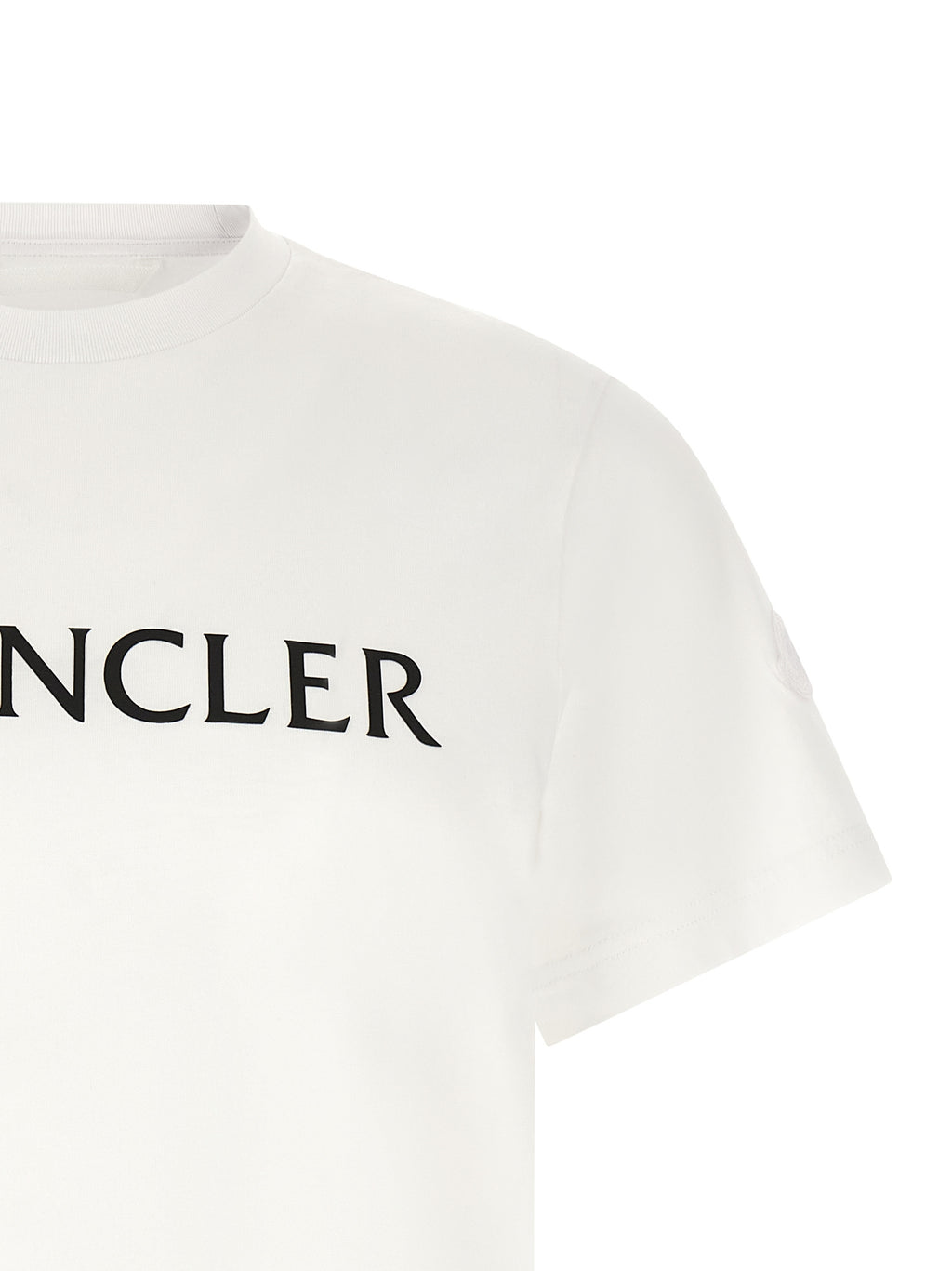 Moncler T-Shirt aus weißer Baumwolle