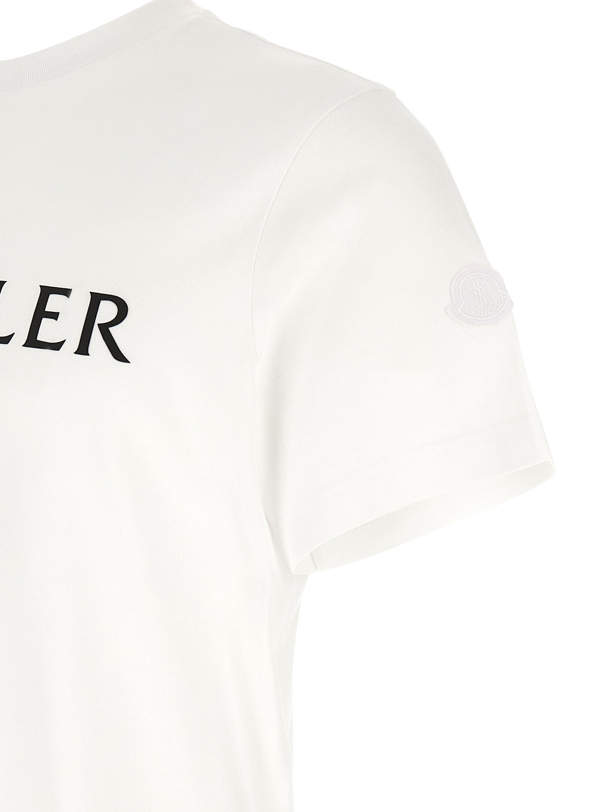 Moncler T-Shirt aus weißer Baumwolle