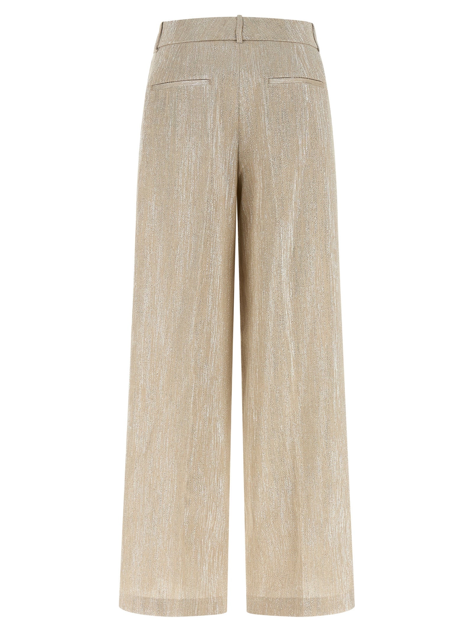 Peserico Beige Viscose Casual Pants