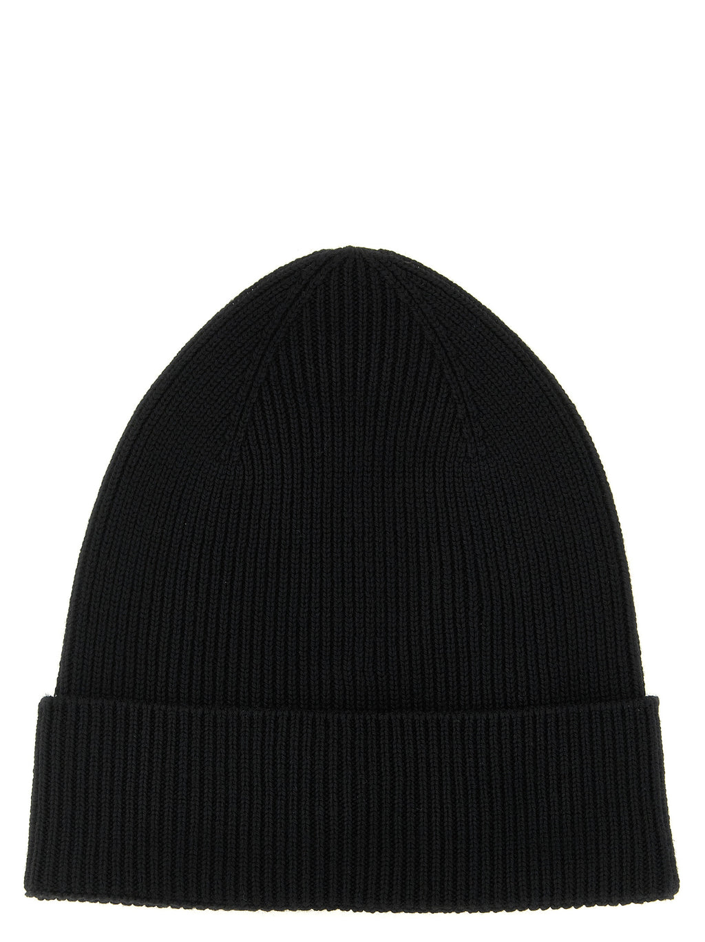 Moncler Black Virgin Wool Beanie