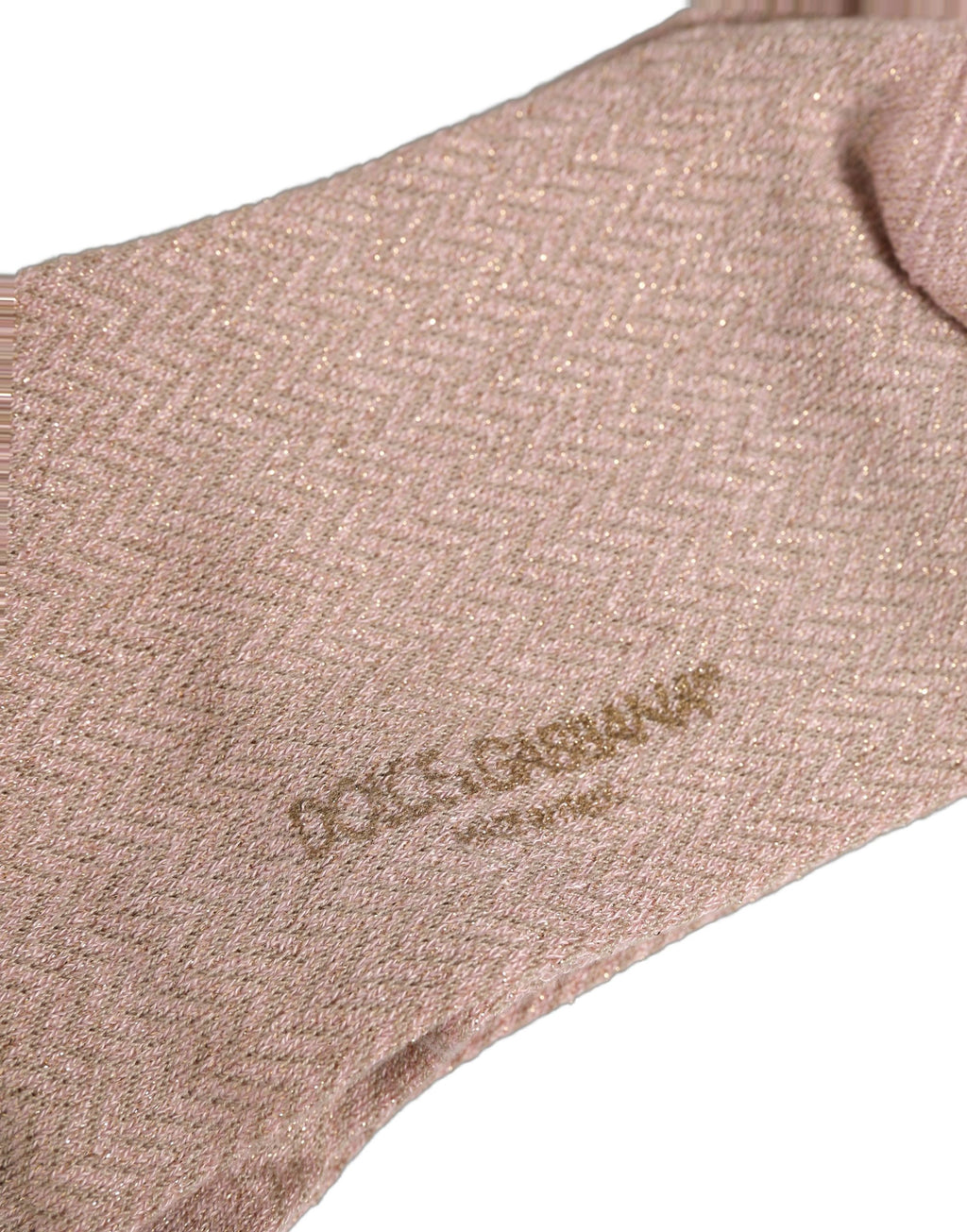 Dolce & Gabbana Light Pink Viscose Over The Calf Accessory Socks