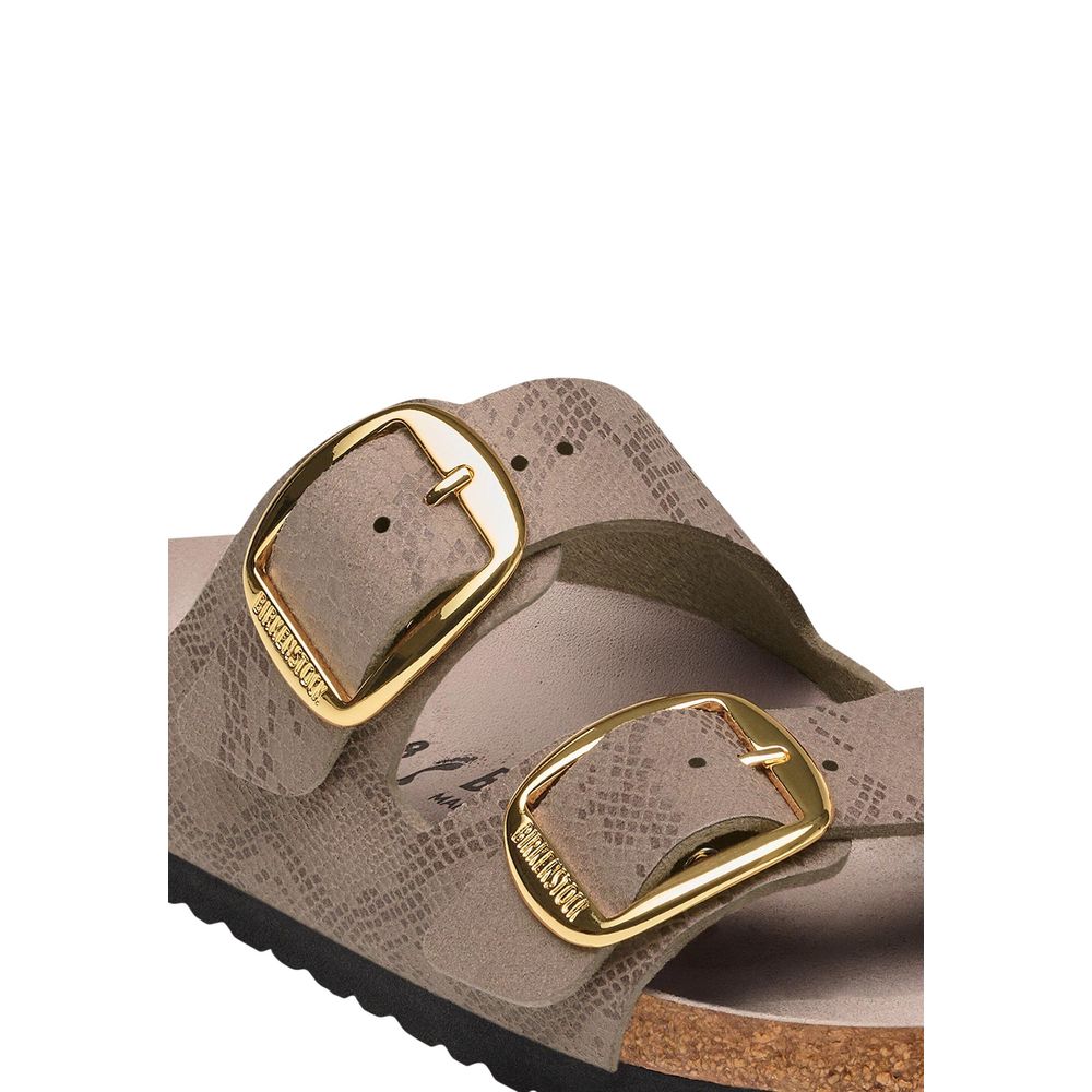 Birkenstock Gray Synthetic Flat Sandals