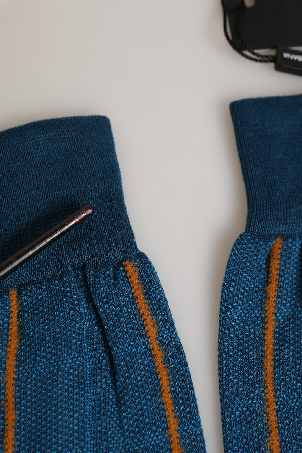 Dolce & Gabbana Herren blaue Socken aus Baumwoll-Stretch (wadenhoch)