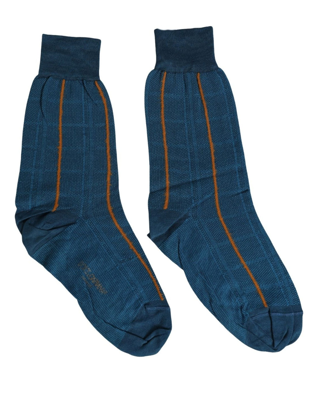 Dolce & Gabbana Herren blaue Socken aus Baumwoll-Stretch (wadenhoch)