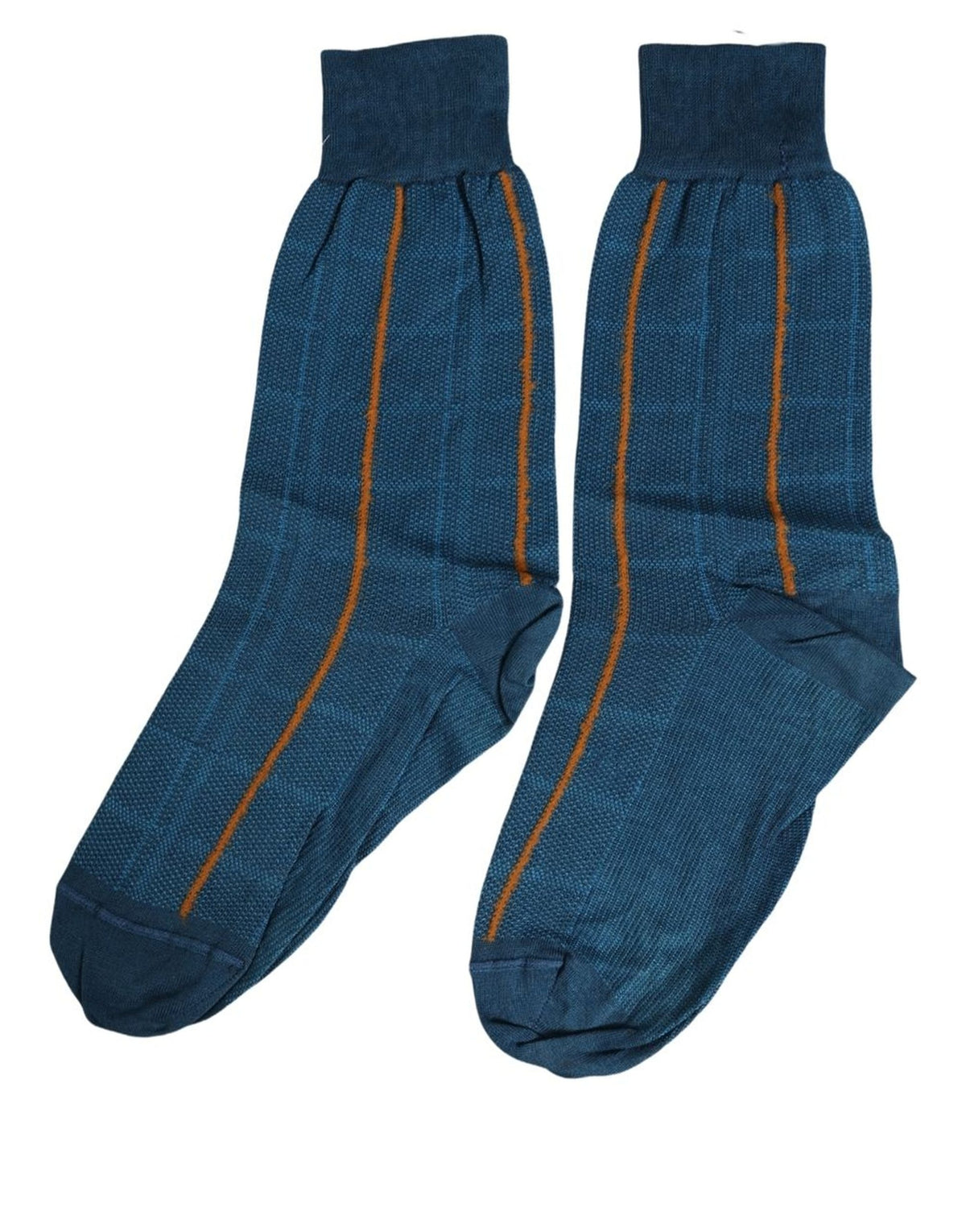 Dolce & Gabbana Herren blaue Socken aus Baumwoll-Stretch (wadenhoch)