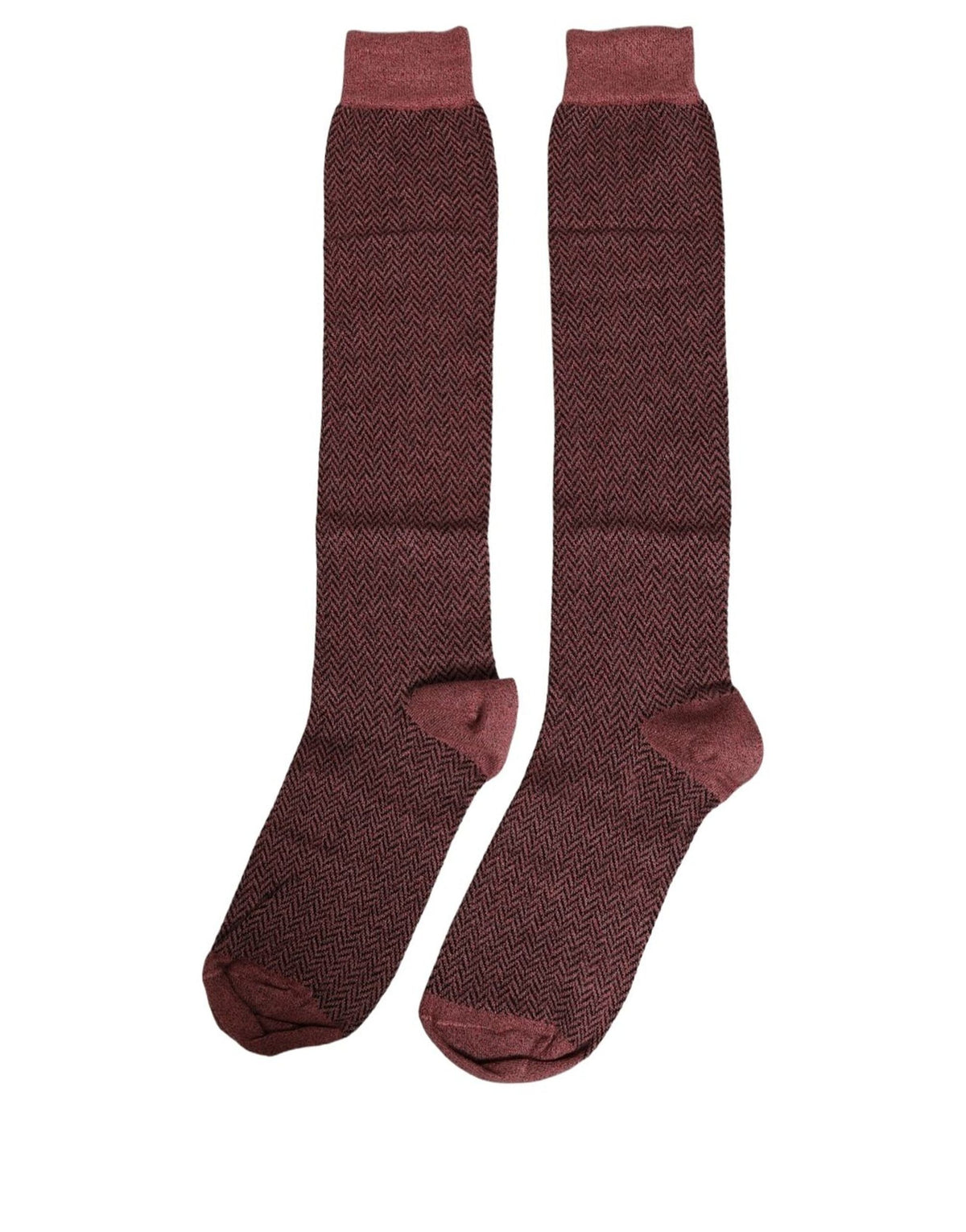 Dolce & Gabbana Burgund Viskose Wadenhohe Socken