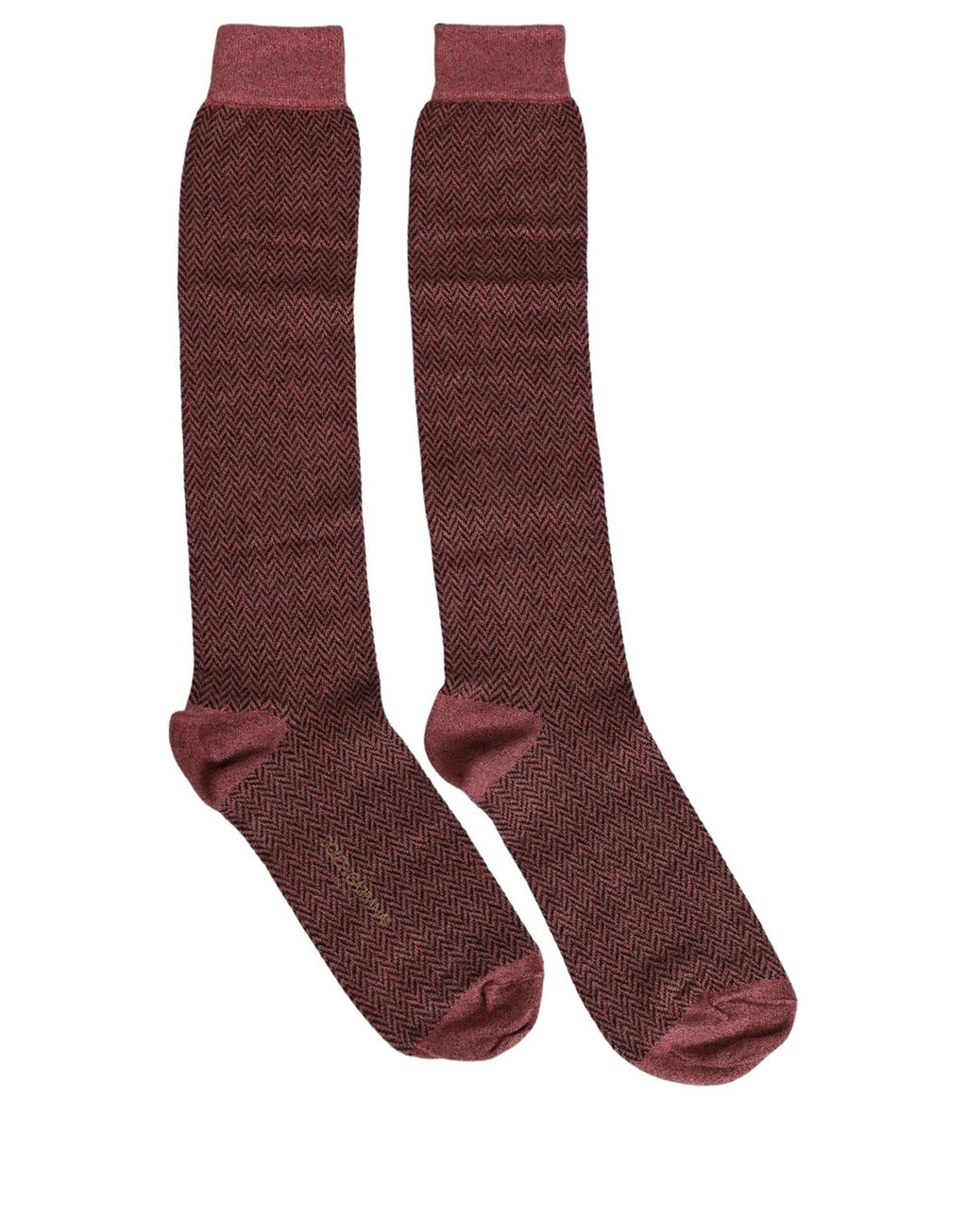 Dolce & Gabbana Burgund Viskose Wadenhohe Socken