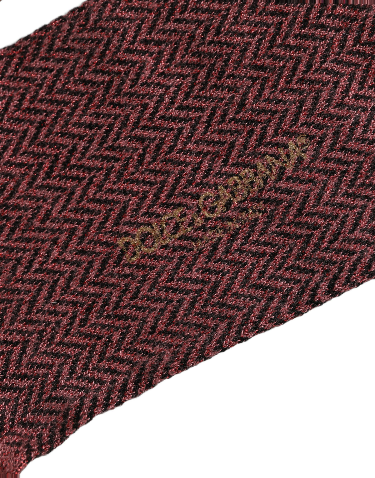 Dolce & Gabbana Burgund Viskose Wadenhohe Socken