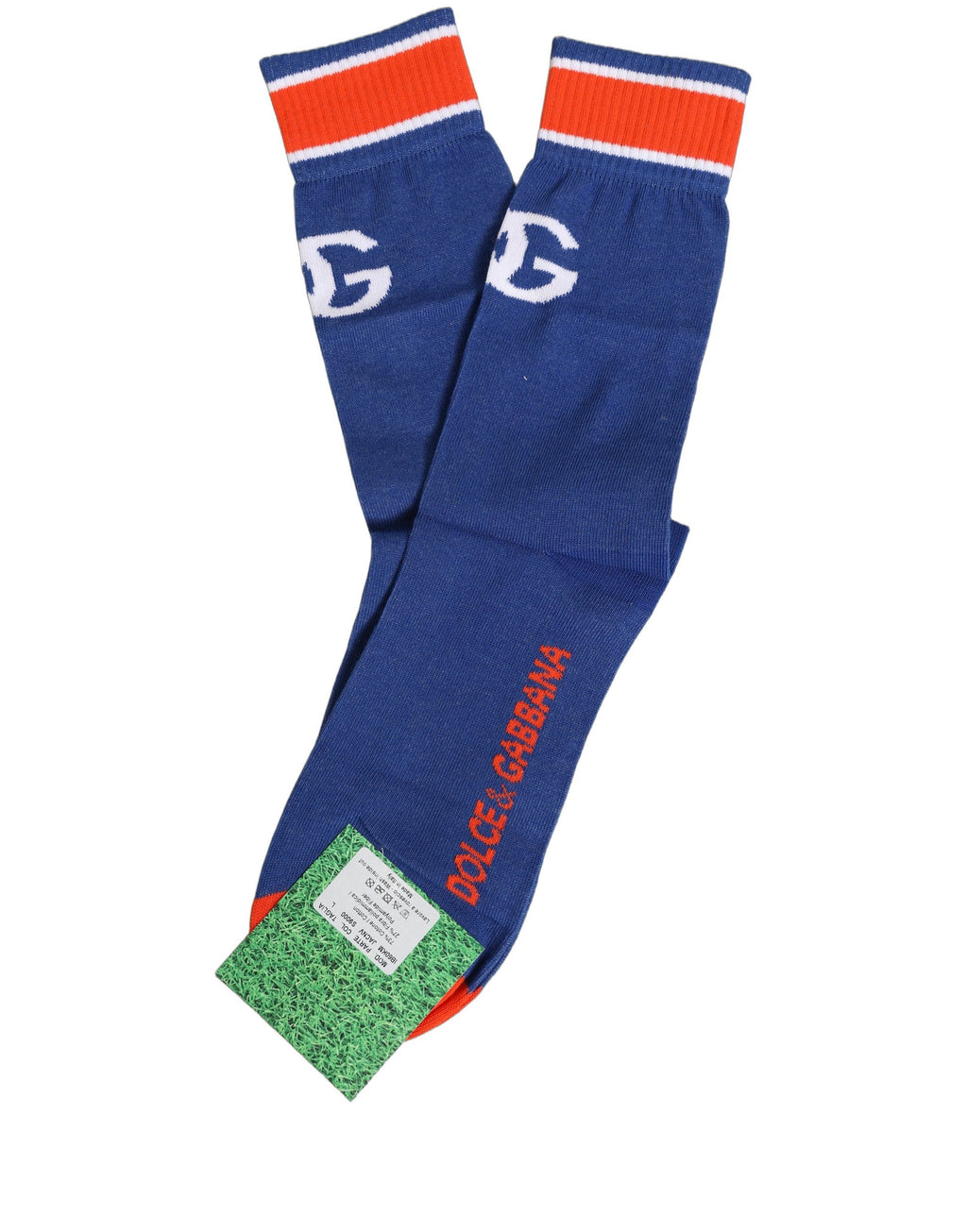 Dolce & Gabbana Men Multicolor Cotton Mid Calf Accessory Socks