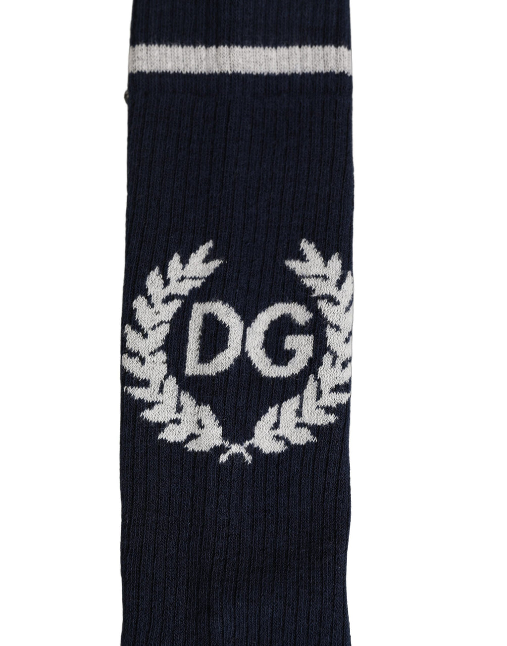 Dolce & Gabbana Men Navy Blue DG Logo Mid Calf Accessory Socks