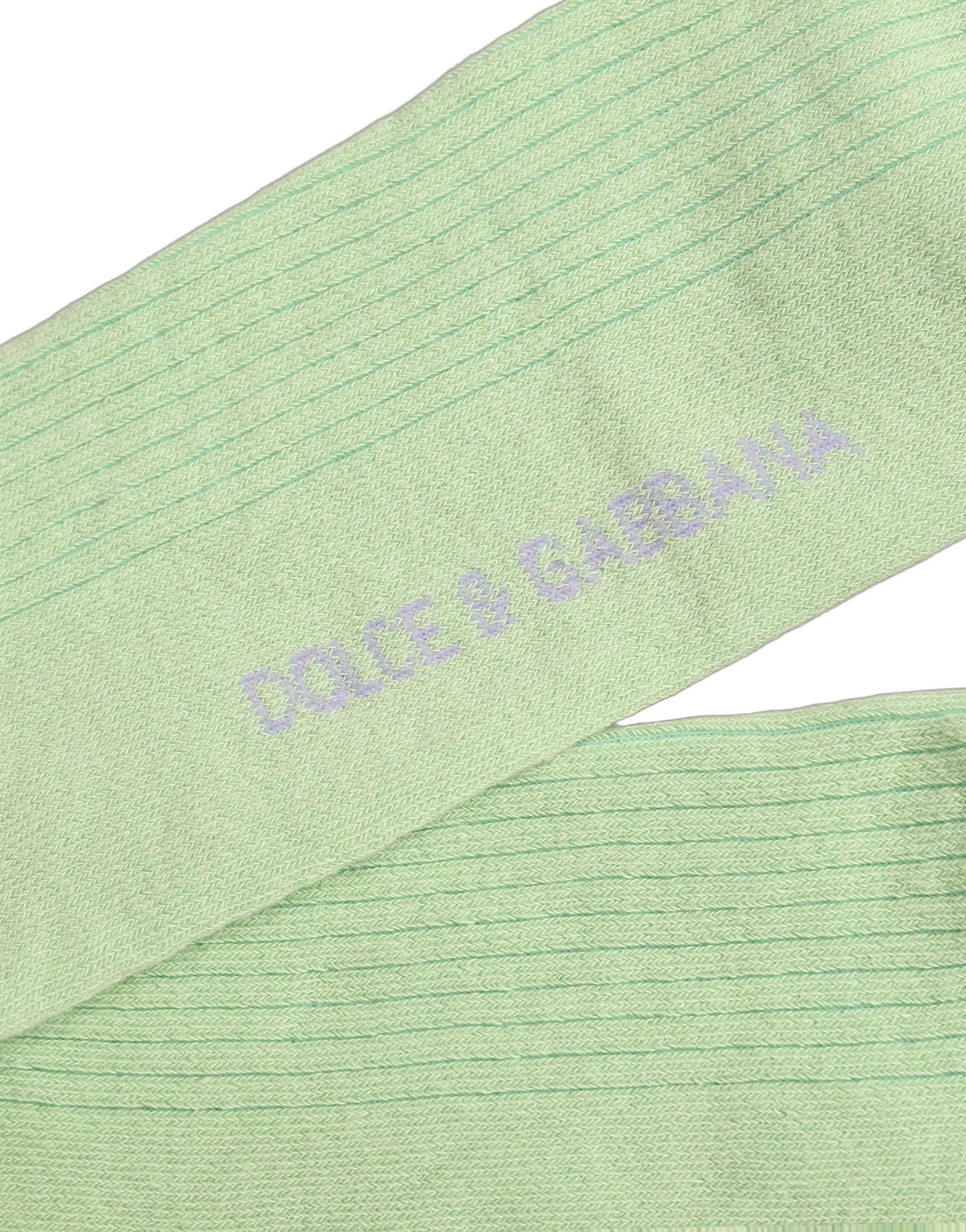 Dolce & Gabbana Herren hellgrüne Logo-Accessoire-Socken über die Wade