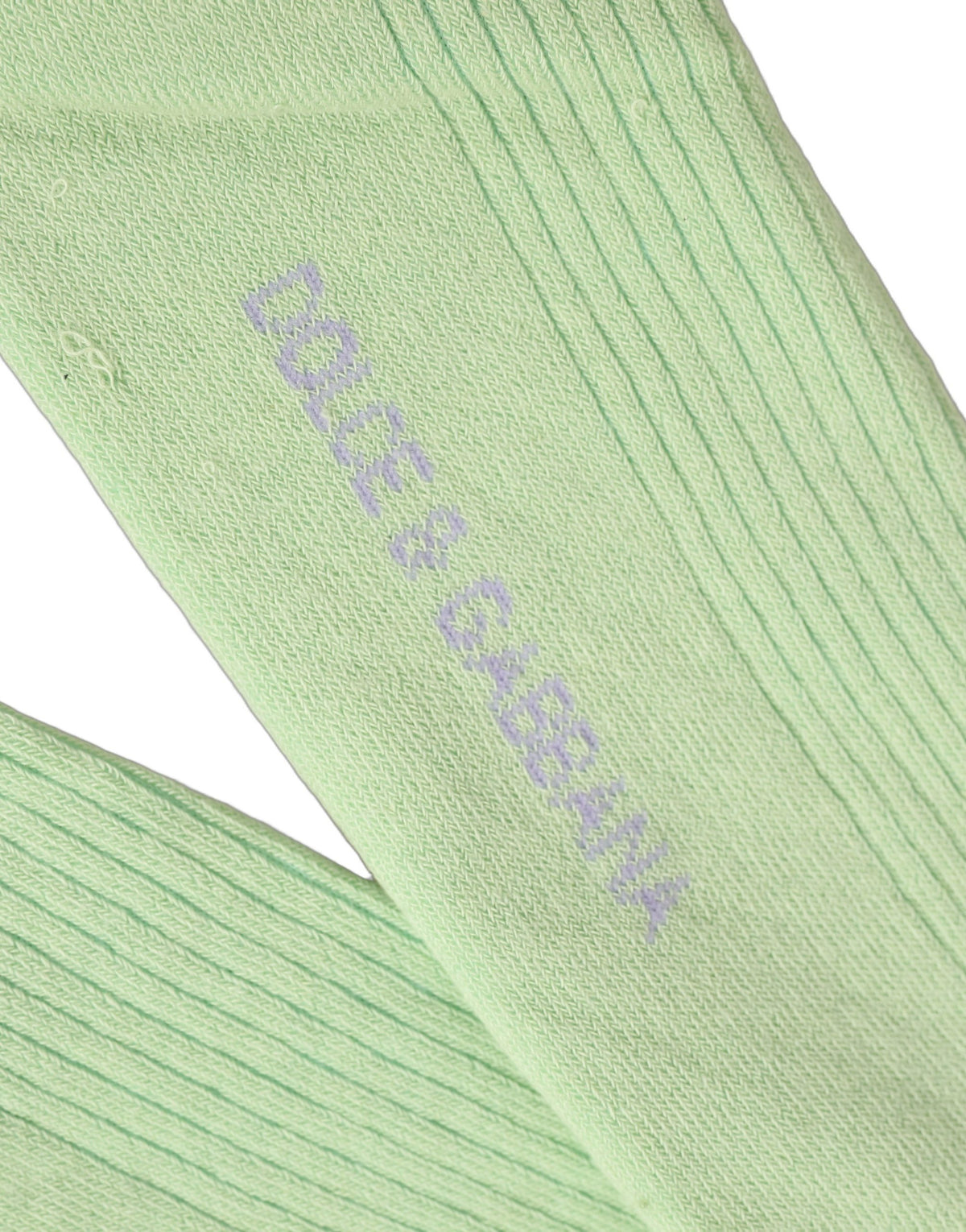 Dolce & Gabbana Herren hellgrüne Logo-Accessoire-Socken über die Wade