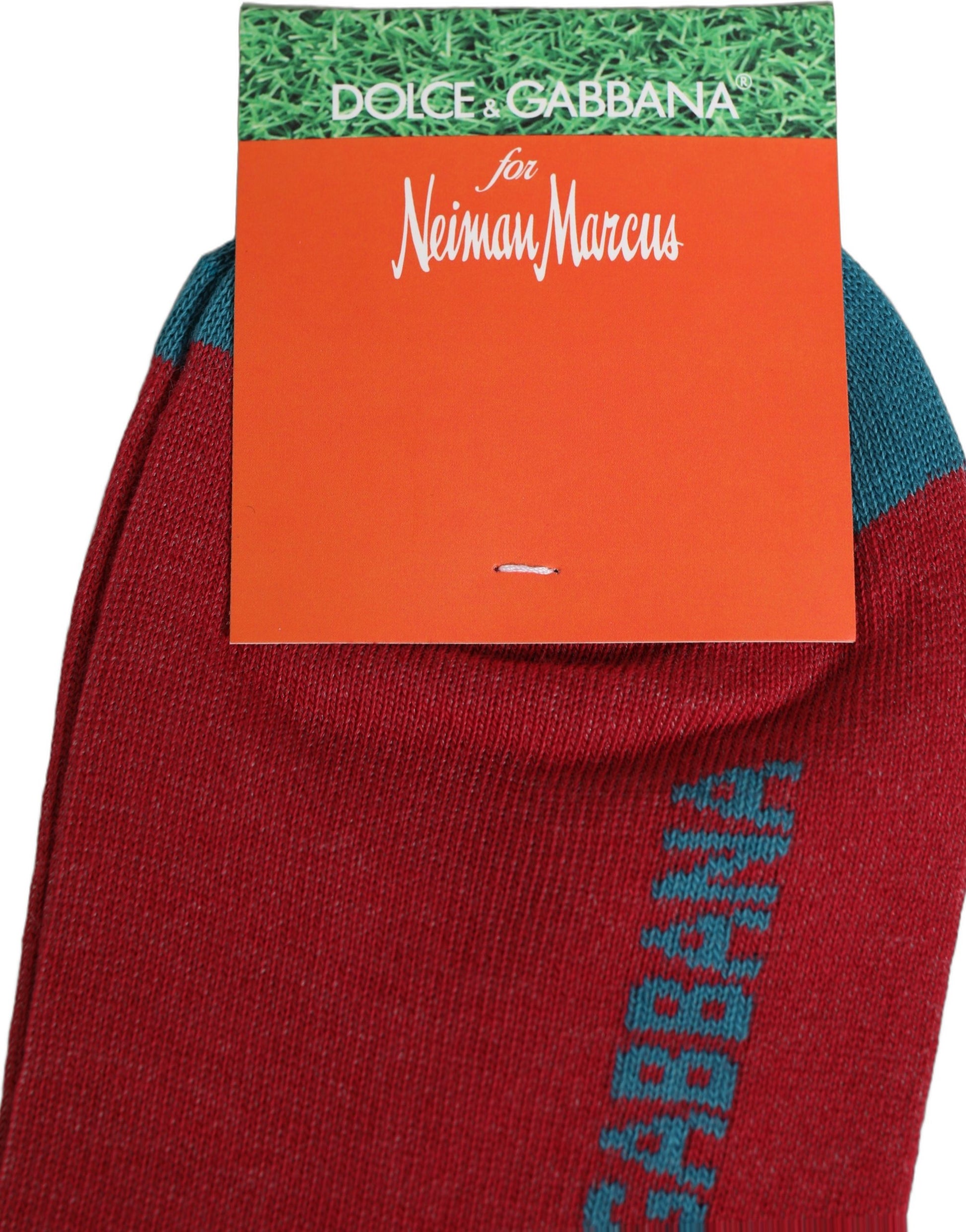 Dolce & Gabbana Men Multicolor Cotton Mid Calf Accessory Socks