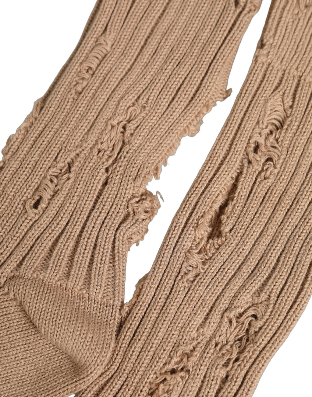 Chaussettes mi-mollet Dolce & Gabbana en coton beige effet usé