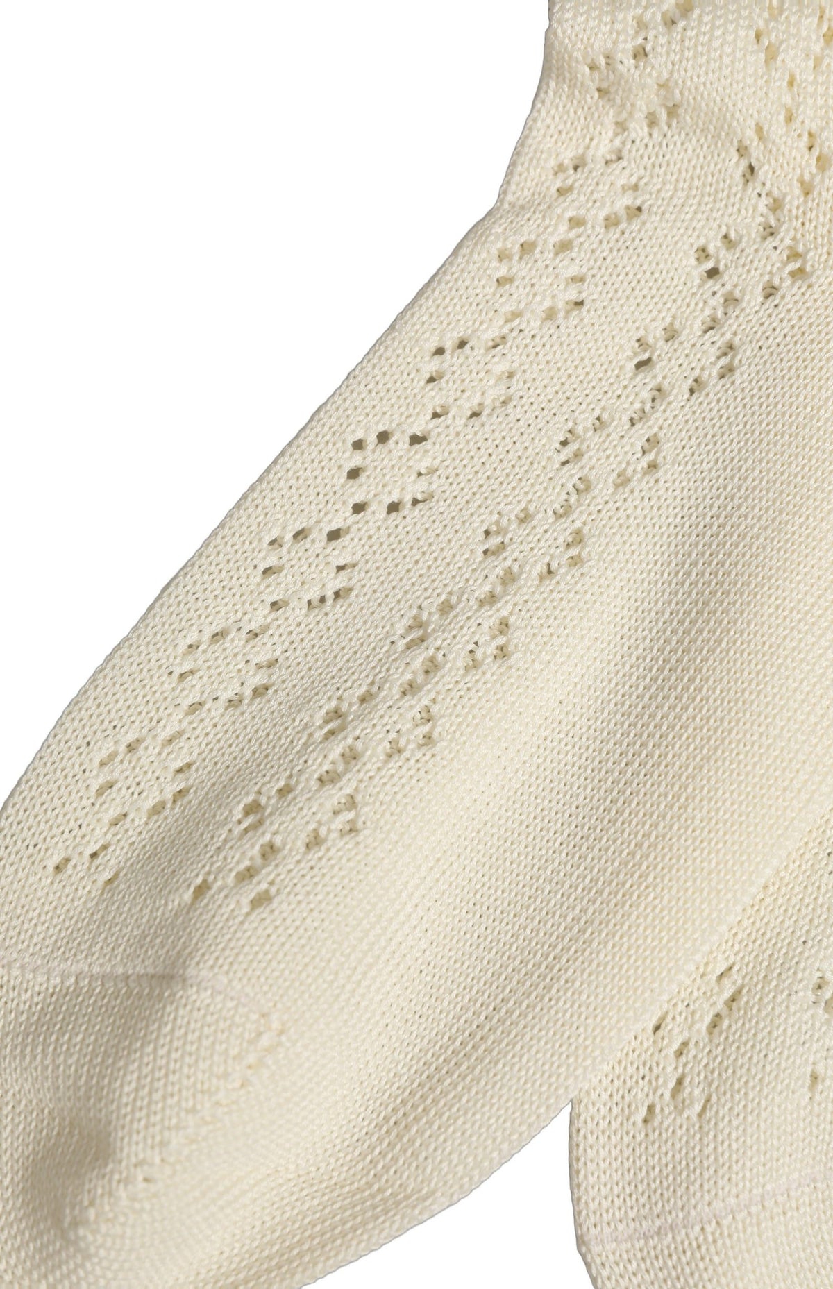 Chaussettes mi-mollet Dolce & Gabbana en maille de coton blanc cassé
