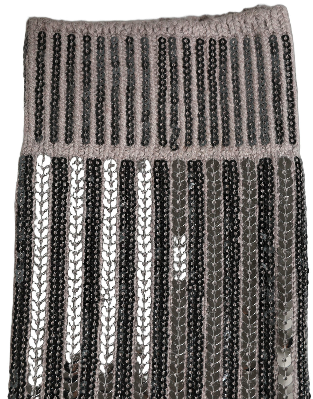 Chaussettes mi-mollet Dolce & Gabbana en tricot de coton gris à sequins
