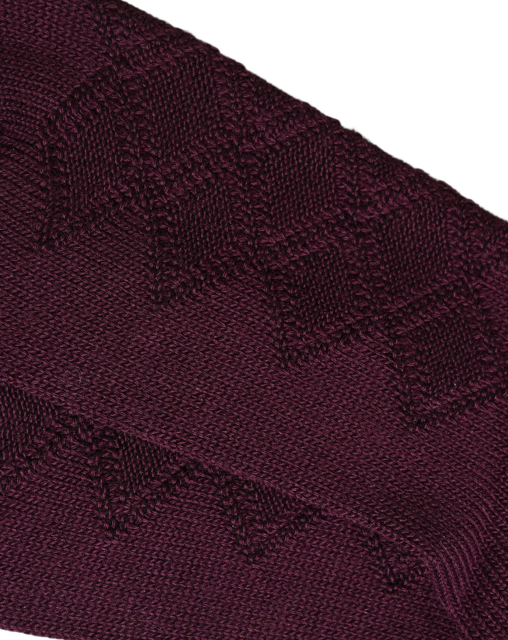 Dolce & Gabbana Burgundy Wool Crest Logo Knee High Accessory Socks