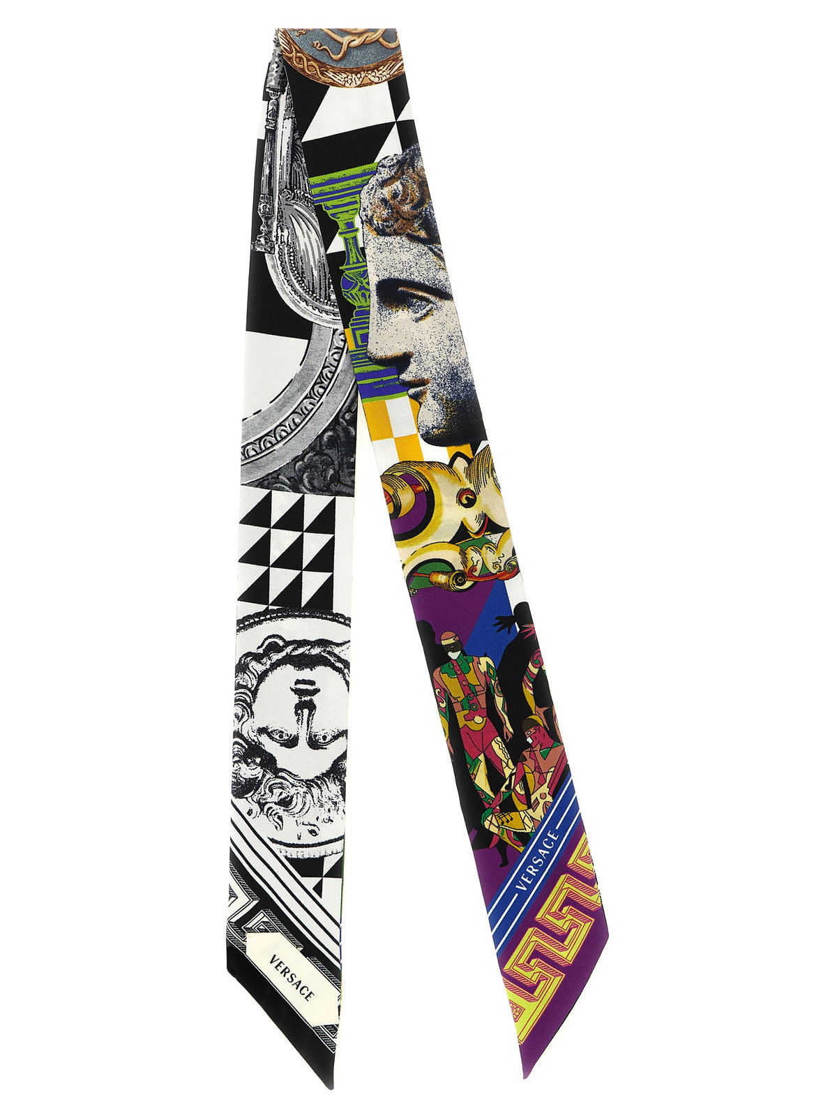 Versace Mehrfarbiger Seidenfoulard