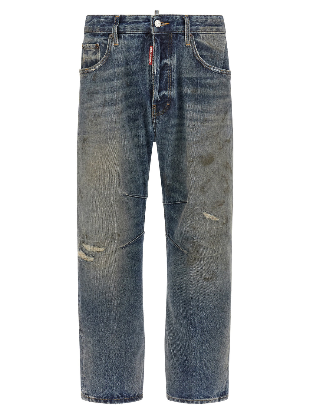Dsquared² Blue Cotton Relaxed Fit Jeans