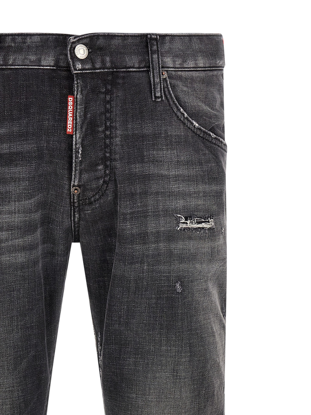 Dsquared² Gray Cotton Skinny Jeans