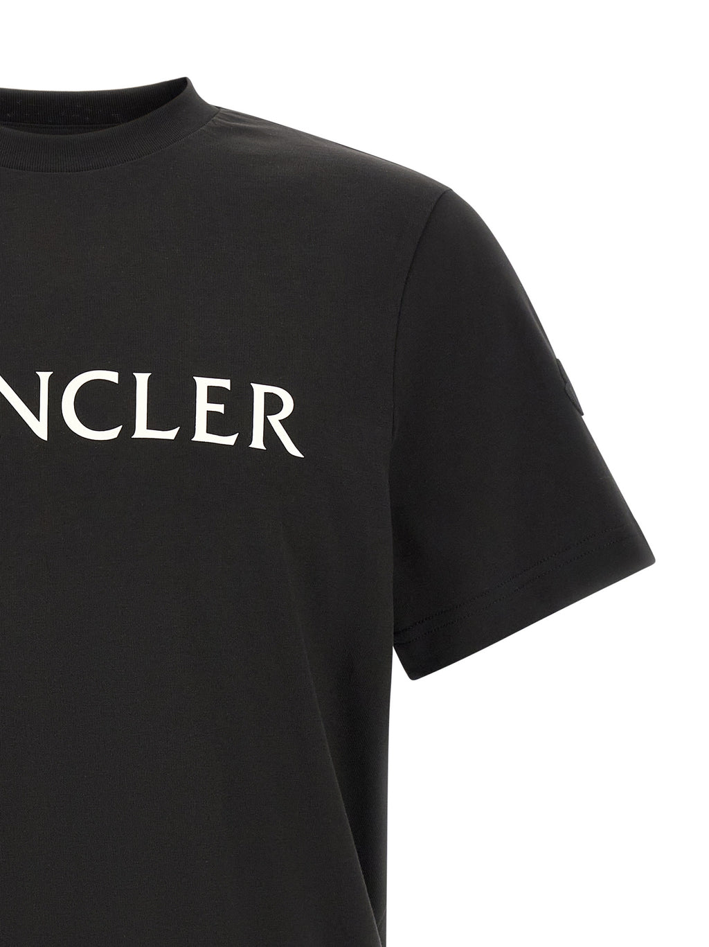 Moncler Black Cotton T-Shirt