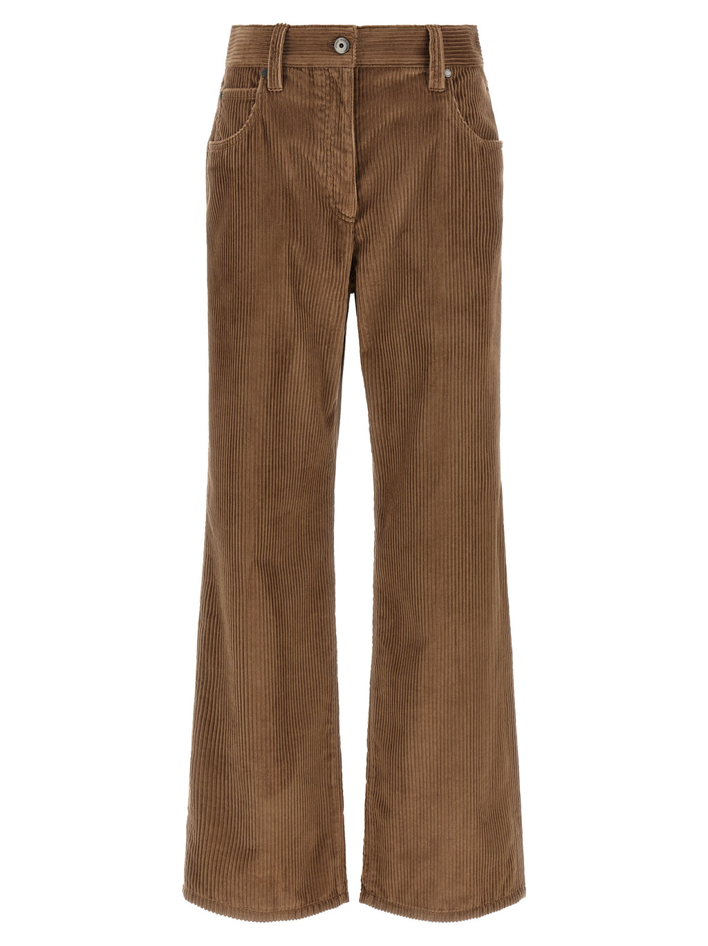 Brunello Cucinelli Brown Cotton Casual Pants